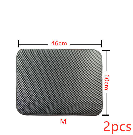 Double Layer Litter Cat Bed Pads Pet Cat Litter Mat Trapping Pets Litter Box Mat Pet Product Bed For Cats House Clean Mat 469