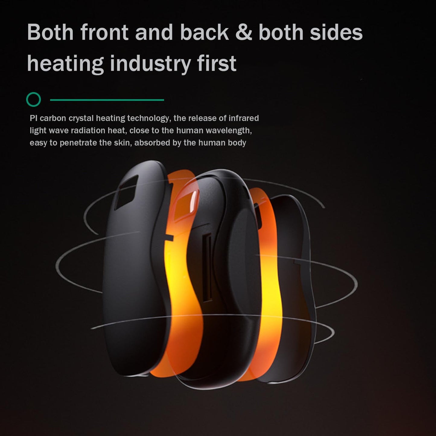 Electric Hand Warmer Reusable Warmer Hand Digital Display USB Rechargeable Power Bank For Winter Camping Hunting Outdoor - 图片 2