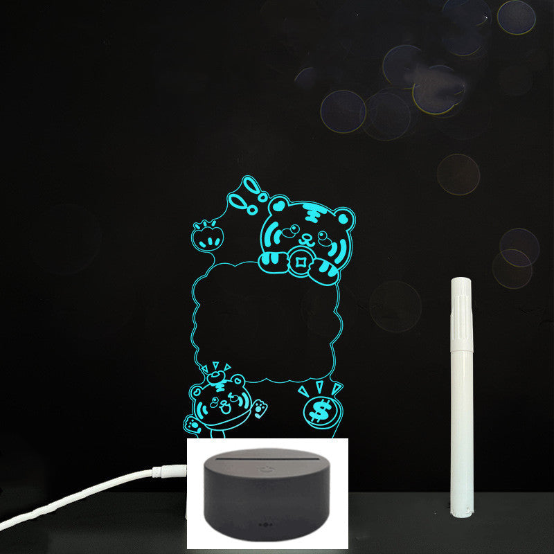 3D Acrylic Board Handwriting Message Board LED Light - HD Wireless Product #64