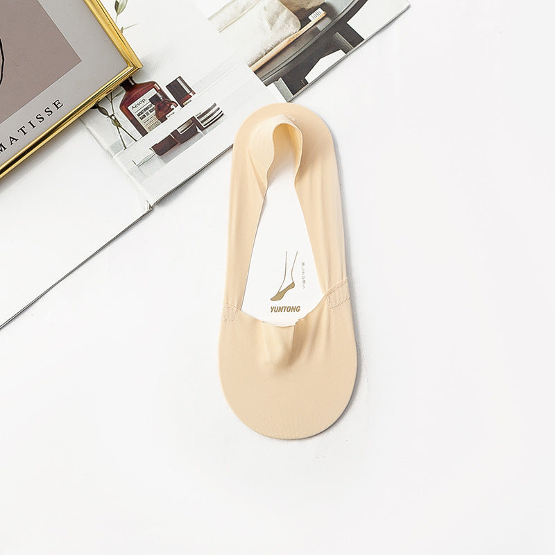 Ice Silk Socks Women's Boat Socks Summer Thin Cotton Bottom 487cad33 8892 48c5 b24e 8ade23138ec8