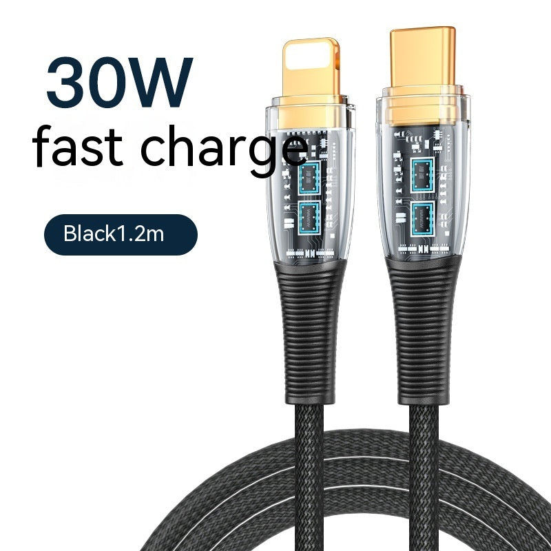 Low Temperature Fast Charging Transparent Data Cable - 图片 10
