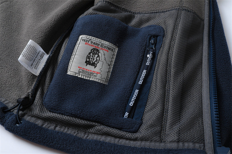 Winter Plus Size Men's Brushed Hoody