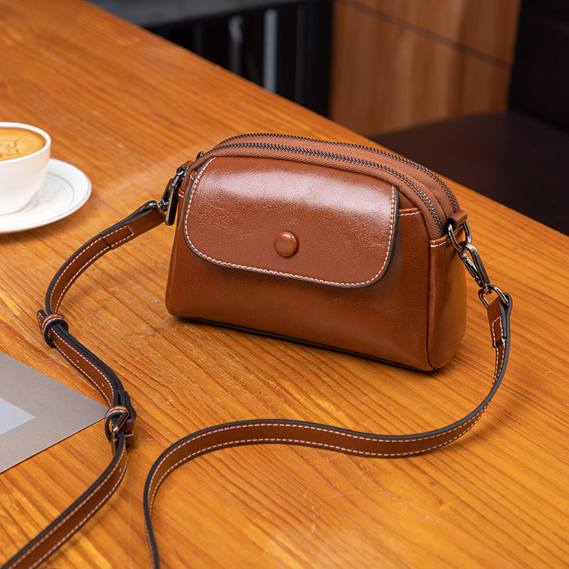 Foreign Trade Wholesale Bag For Women Summer Simplicity Shoulder Mini High-grade Cowhide Delivery 492dae30 adbe 49d5 b679 62e