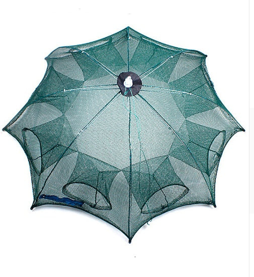 Strengthened 4-20 Holes Automatic Fishing Net Shrimp Cage Nylon Foldable Fish Trap Cast Net Cast Fold Crab Trap Fishing Netwo