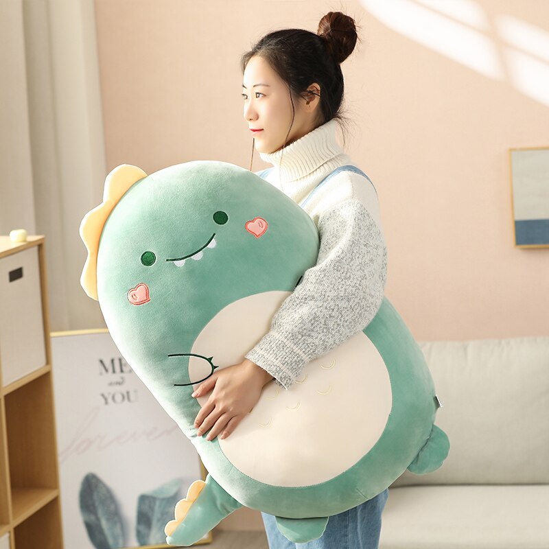 Cartoon cute animal dinosaur pig husky plush pillow cushion 49974274820