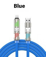 240W Colorful Breathing Light Four-in-one Fast Charge Line - 图片 5