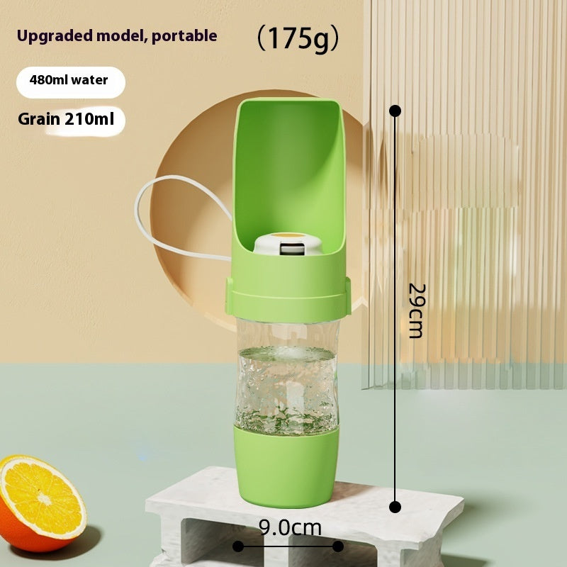 2 In 1 Travel Dog Water Bottle Pet Water Dispenser Feeder Drinking Feeder Dog Outing Water Feeder Pets Outdoor Portable Cup Pet Products - HD Wireless Product #11
