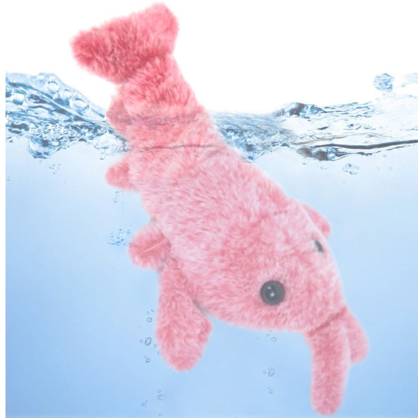 Pet Toys Electric Jumping Shrimp USB Charging Simulation Lobster Funny Cat Plush Pets Toy 4a694451 a862 432f 9704 79b4fa0cc66