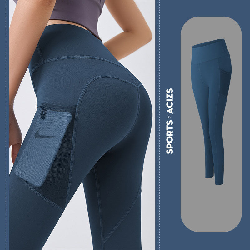 Yoga Pants Women With Pocket Leggings Sport Girl Gym Leggings Women Tummy Control Jogging Tights Female Fitness Pants 4a6f294