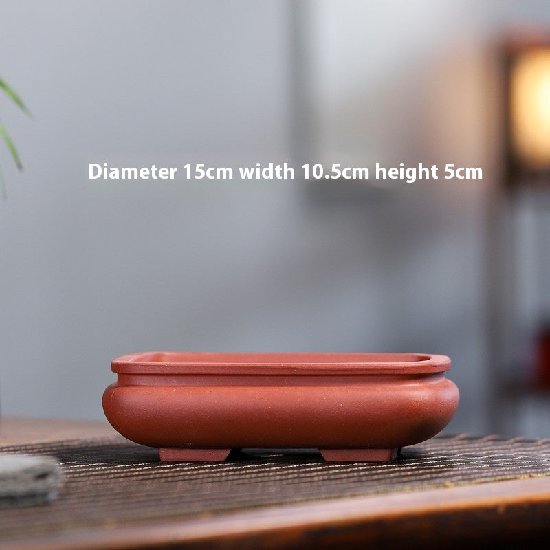 Yixing Purple Sand Small Flower Pot Stoneware Breathable 4a78263a 38a9 4d50 823a 846c29074b1b