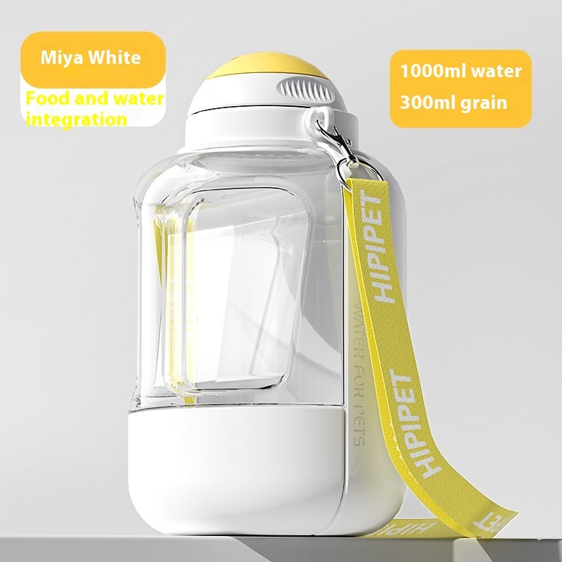 2 In 1 Dog Large Capacity Pets Out Drinking Pot Cat Water Dispenser Portable Water Cup Water And Food Integrated Bowl Pet Products - HD Wireless Product #11