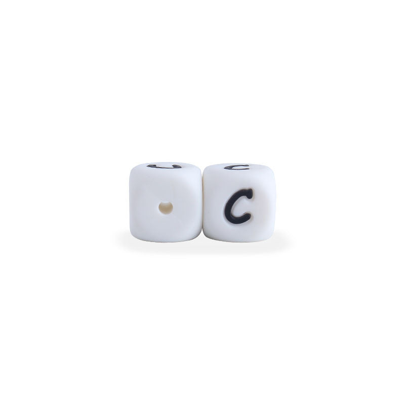 12mm Baby Products 26 Silicone English Alphabet Beads Teeth Accessories - HD Wireless Product #8