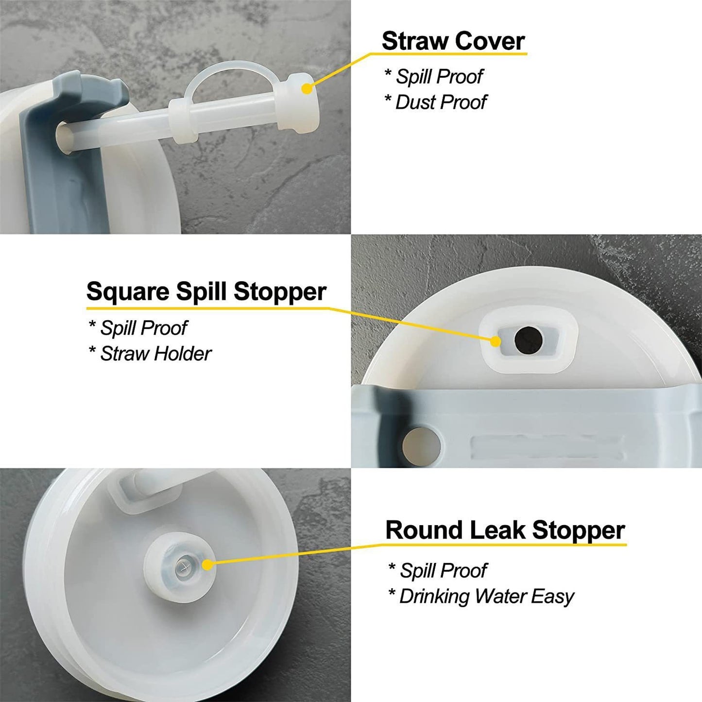 Silicone Straw Plug Silica Gel Cup Cover Leak-proof Plug Anti-overflow Plug 4ab567b3 3b50 4666 9674 c350464b4282
