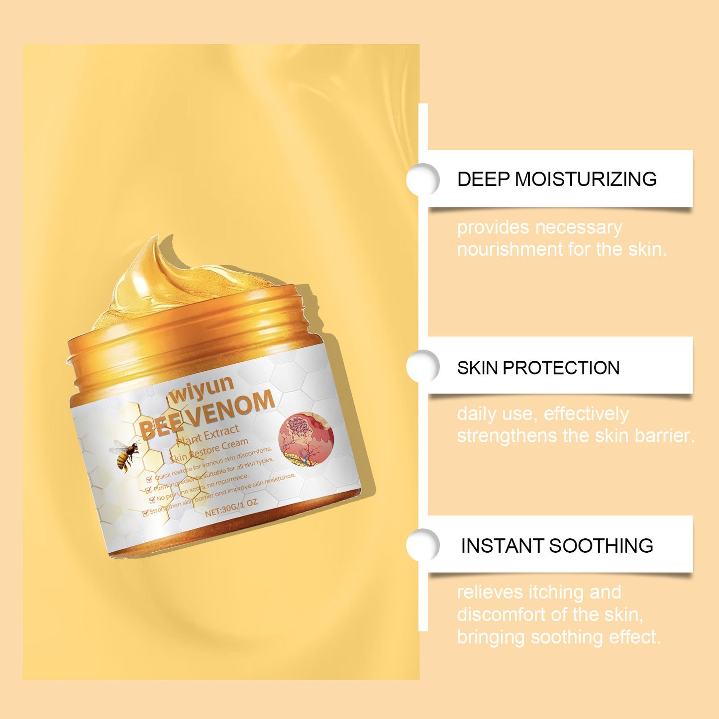 Bee Venom Repair Cream Moisturizing Nourishing And Improving Elasticity