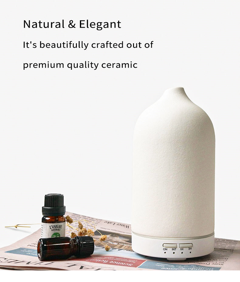 5 Colors Humificador Ceramic Aroma Diffuser Ultrasonic Diffusers Ceramic Humidifier - HD Wireless Product #2