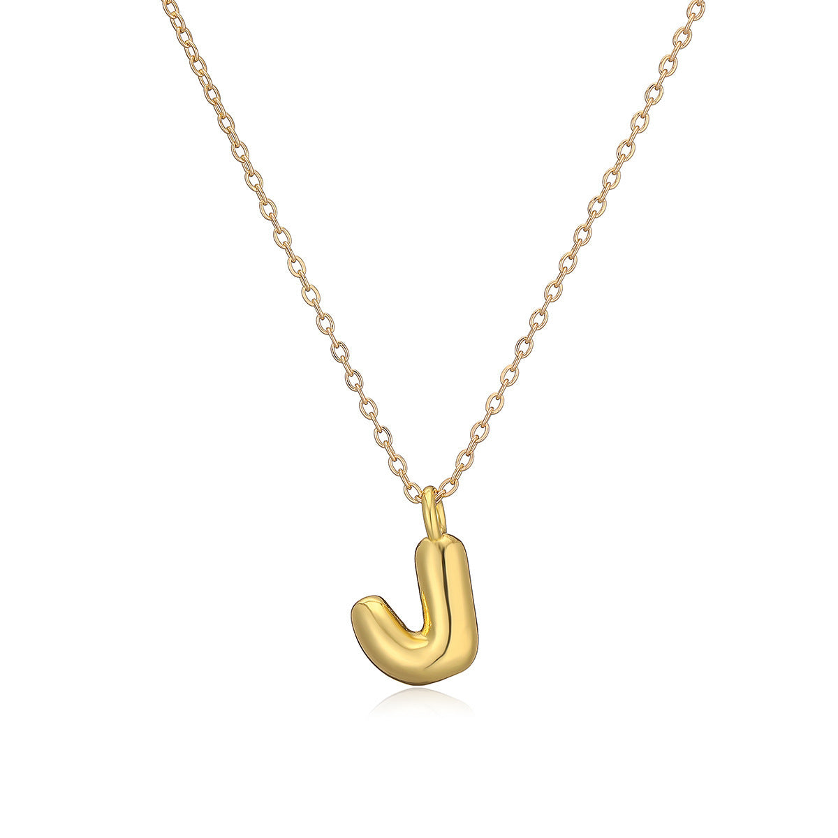 Copper Plated Gold 26 English Letters Pendant Necklace Niche Personality Clavicle Chain 4c727719 eb25 46c6 9906 4d7243996a82