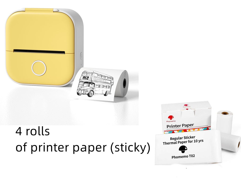 Portable Mini Thermal Label Printer Home Photo Printer Student Wrong Question Printer Bluetooth-compatible Mini Label Printer Price Tag - 图片 34