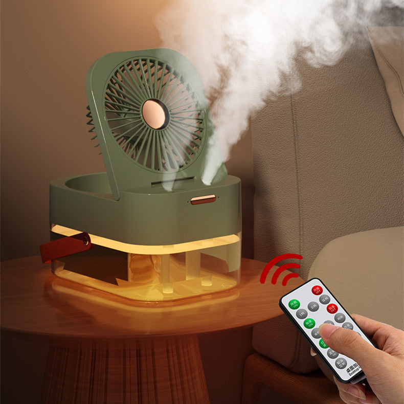 Humidifier Spray Fan Portable Fan Air Cooler Air Humidifier USB Mist Fan Desktop Fan With Night Light For Summer Home Applian