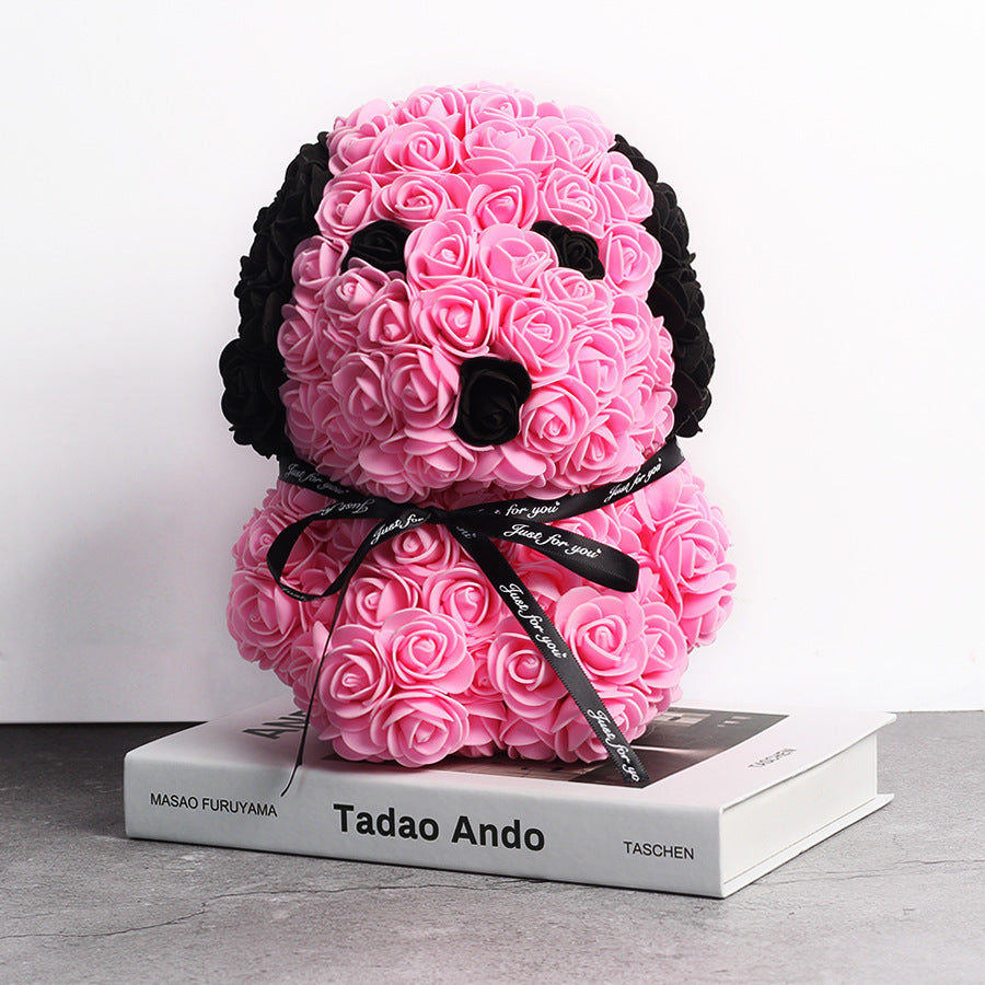 Creative Style Rose Dog Doll Christmas Gift Decoration 4d0268f0 c545 4719 a017 7625c8f037f7