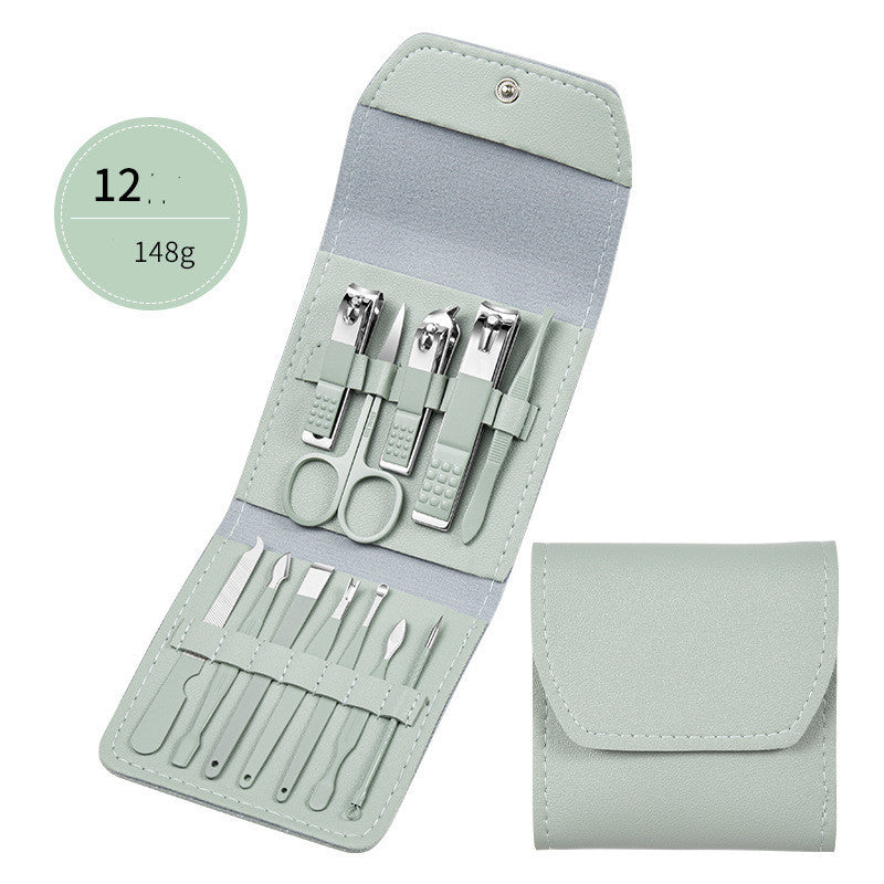 Professional Scissors Nail Clippers Set Ear Spoon Dead Skin Pliers Nail Cutting Pliers Pedicure Knife Nail Groove Trimmers 4d