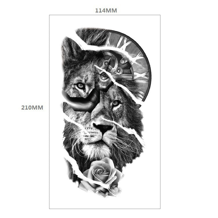 Animal Pattern Tiger Lion Half Arm Water Transfer Imitation Tattoo 4e0cd5e3 4abc 48ba 8b07 84ad1e2fa917
