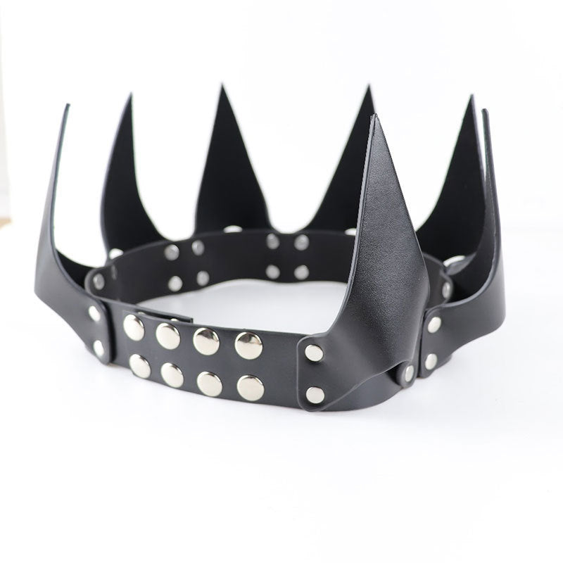 Creative Leather Crown Decoration Party Headgear 4fb0cd76 c462 4f29 a293 00aa9f1a90cc