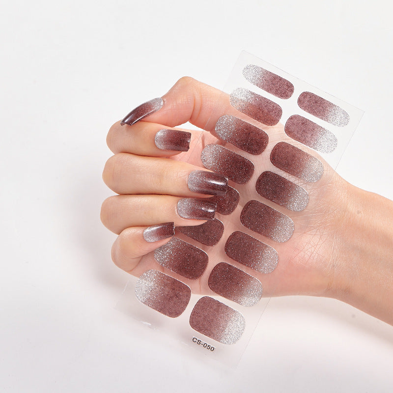 16 Small Stickers Gradient Glitter Nail Stickers - HD Wireless Product #23