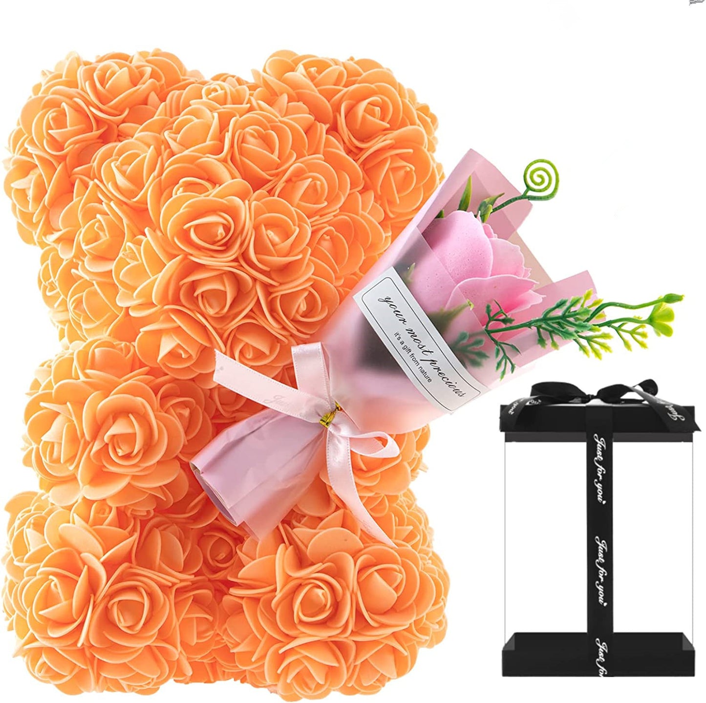 Rose Bear Preserved Fresh Flower Valentine's Day Birthday Gift 501ebae6 c57d 434e 8076 1a52253284fc