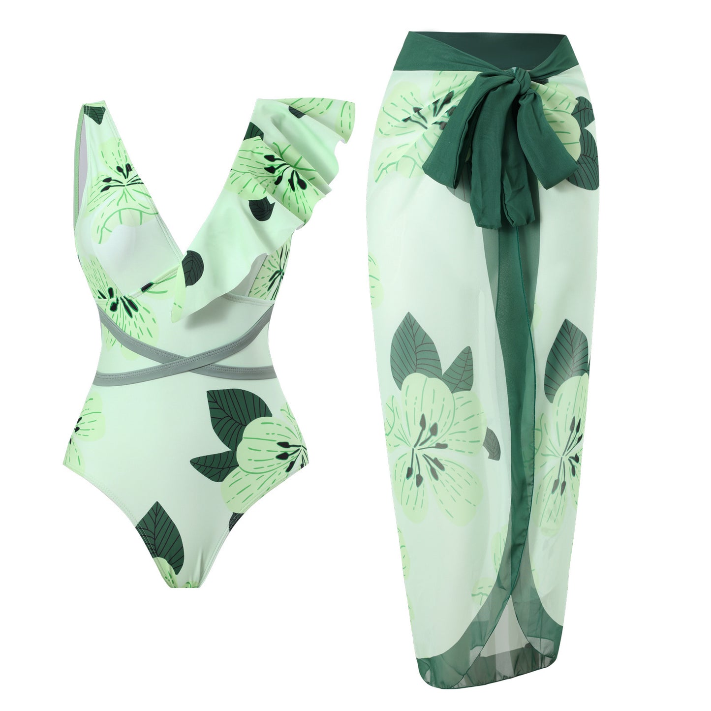 Siamese Conservative Covering Belly Thin Swimsuit French Retro One-piece Bikini 503d0978 0a52 4ce6 be4f 7cdc0ef9979e