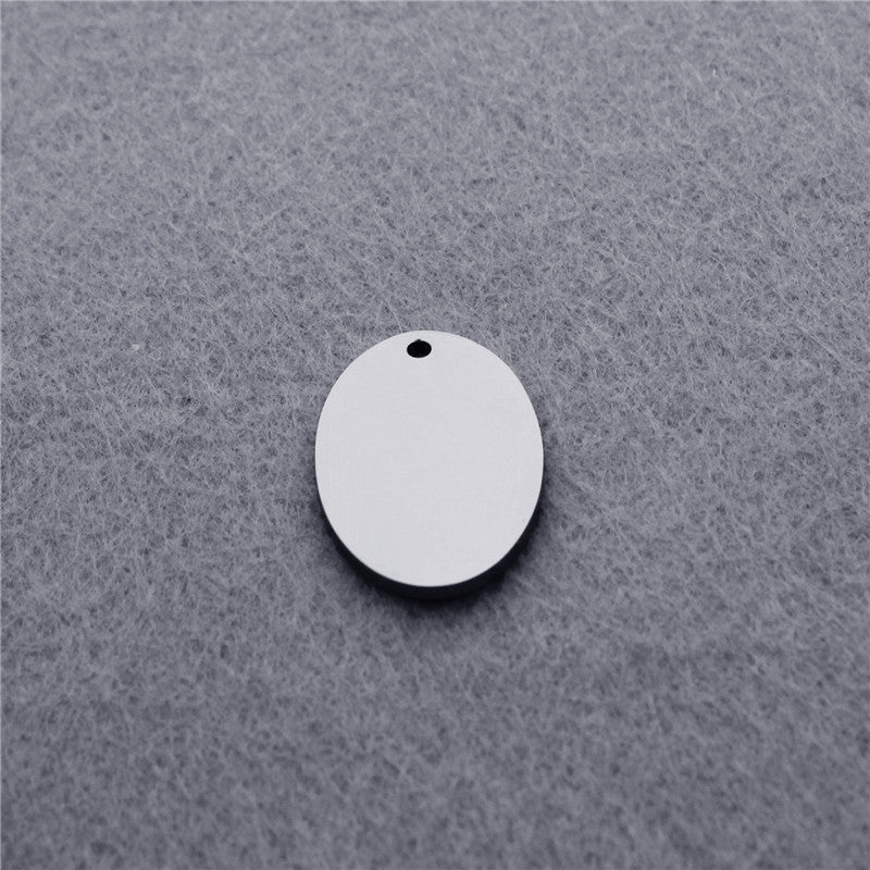 Simple Titanium Steel Can Be Customized Hangtag 5058006313038