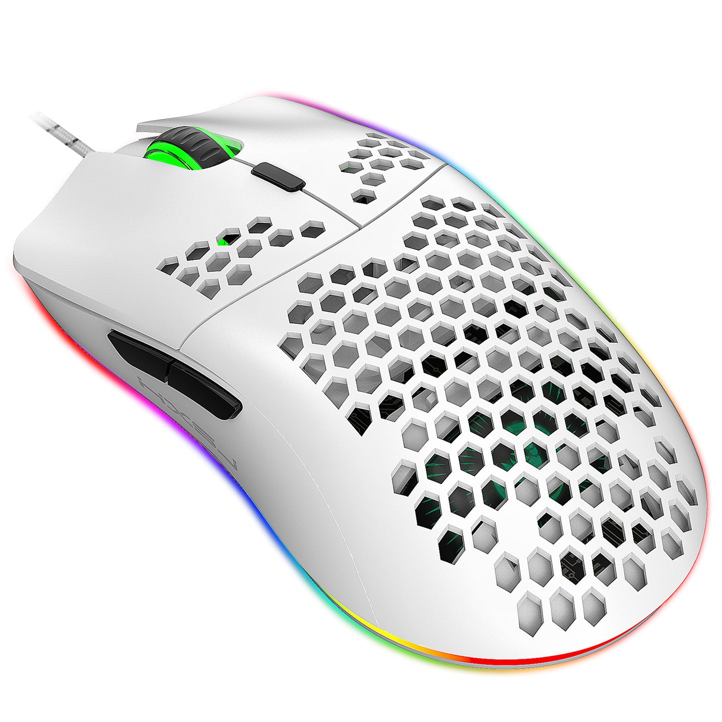 Lightweight Honeycomb Shell Hole Game Wired Mouse - 图片 2