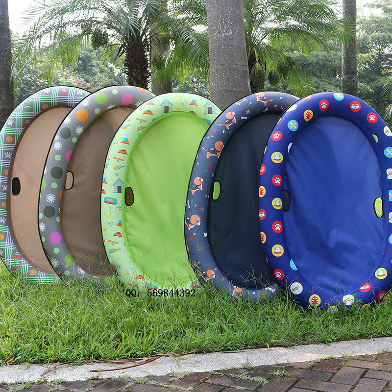 Dog Swimming Pool Inflatable Hammock Pets Pool Floating Bed Spring Summer Swimming Ring 5064037743791