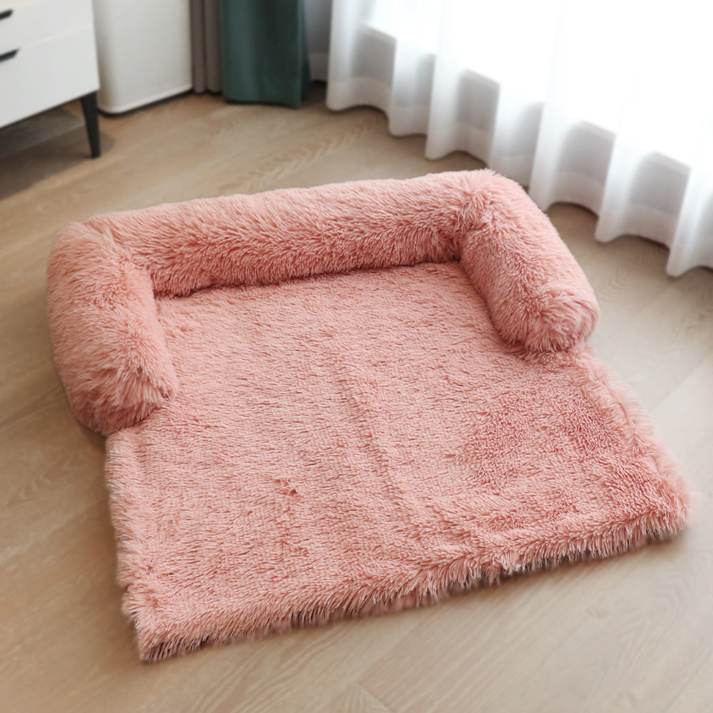 Removable Pet Dog Mat Sofa Dog Bed Soft Pad Blanket Cushion Home Washable Rug Warm Cat Bed Mat For Couches Car Floor Protecto