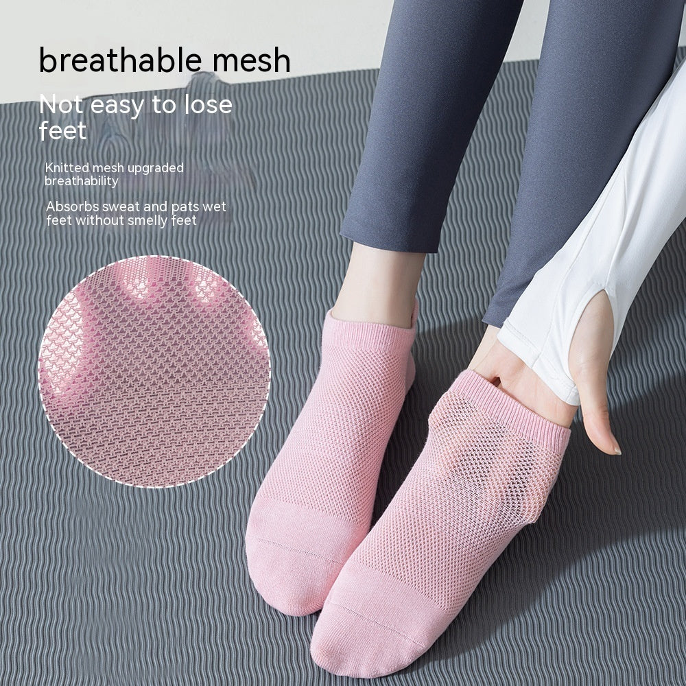 Women's Pure Cotton Non-slip Silicone Indoor Fitness Pilates Socks 507c0b6c 8b29 42d7 a305 ea3bfece4860