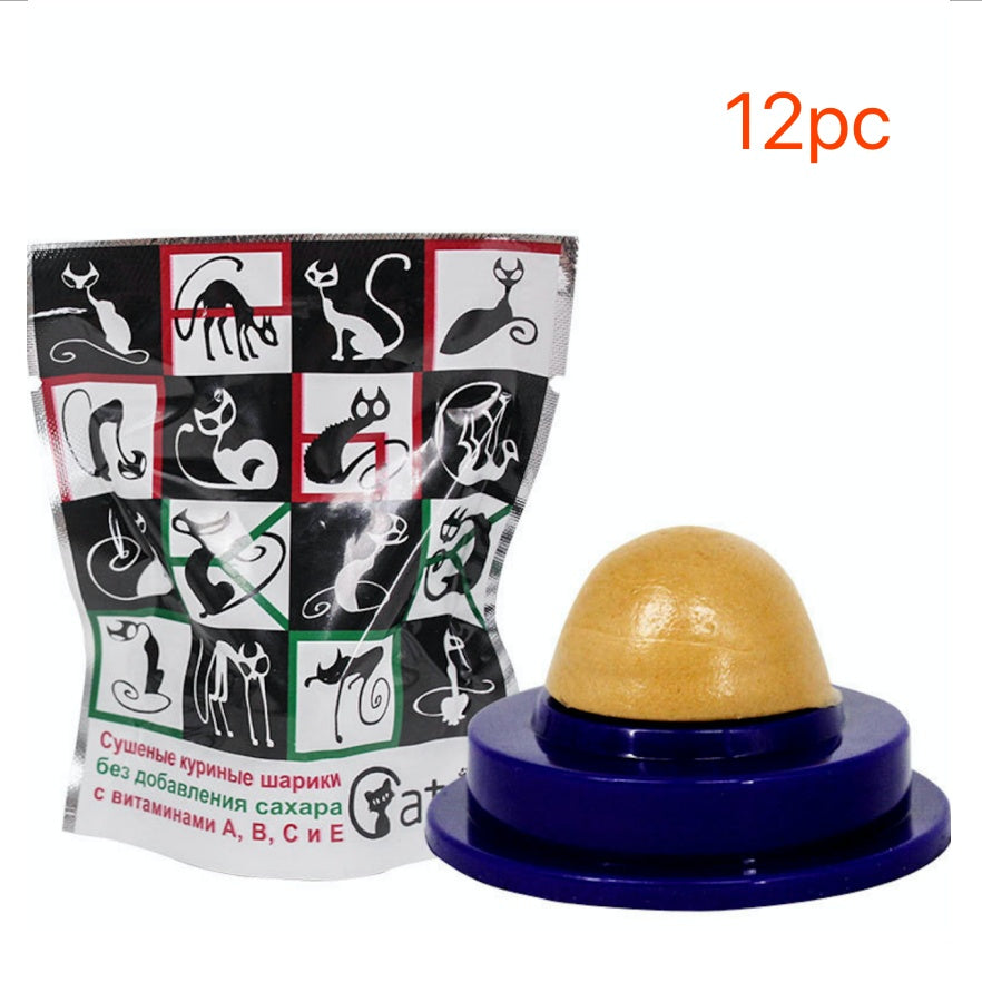 Pet Cat Sugar Energy Ball Lick Toys Catnip 5086015164943