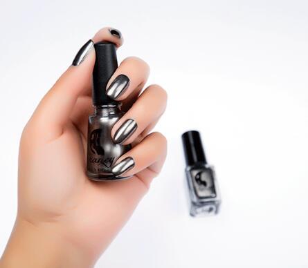 Stainless Steel Color Mirror Silver Nail Polish 509710870738