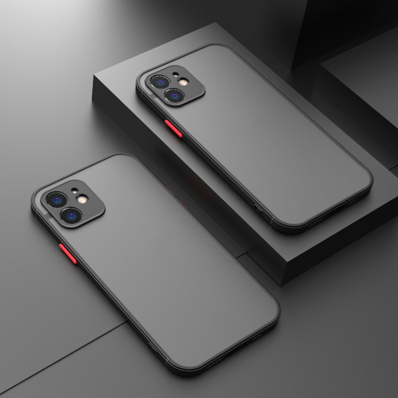 Contrasting Color Mobile Phone Hard Shell Anti-fall Frosted Protective Cover 50c3315f ecbf 463f ae5e ff2617984591
