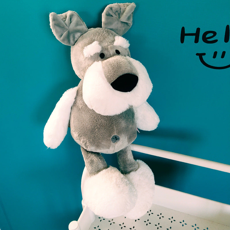 Schnauzer doll cute ins plush toy puppy husky doll 511626607752