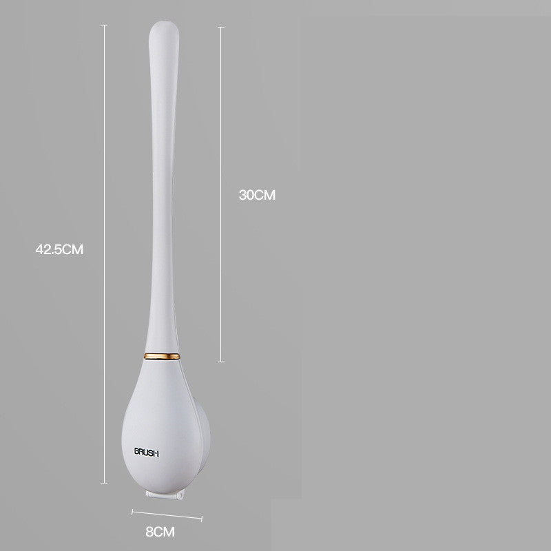 Household Brush Wall-mounted Long-handled Silicone Toilet Brush 51169137 66dd 4203 9669 3e6d68f61546