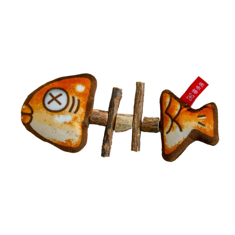 Cat Fishbone Wood Simulation Molar Toy Pet Products 512db3f6 469e 4ce6 a2b0 783a5a14956d
