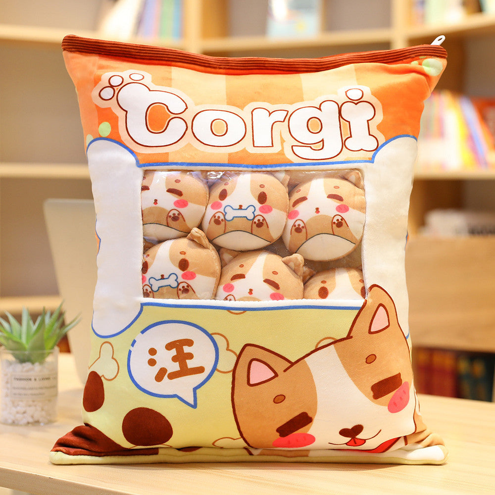 A Big Bag Of Snack Doll Cute Doll Sleeping Pillow For Girl Ankle Biter Pillow - HD Wireless Product #7
