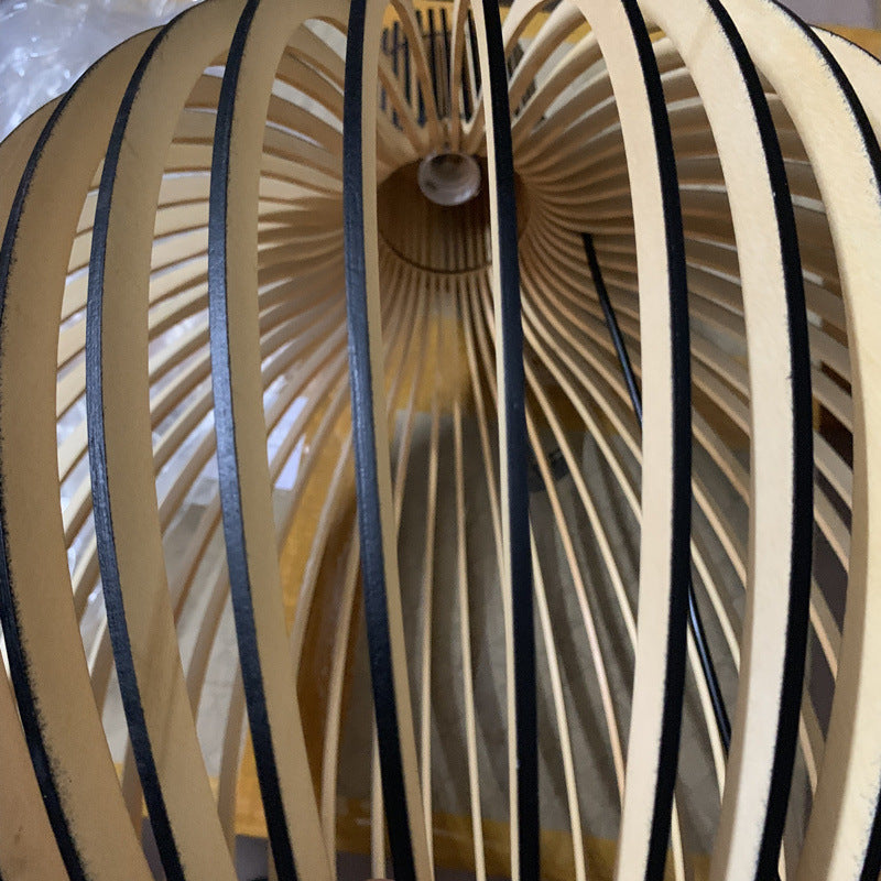Retro Wooden Bird Cage Chandelier Living Room Bedroom Bedside Lamp 51762800 b239 429f a686 0a35388a7b40