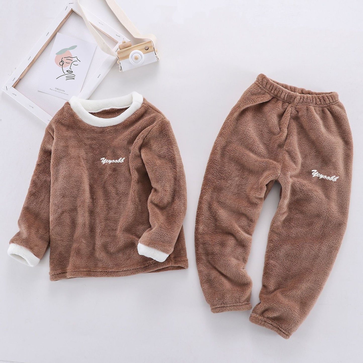 Children's Suits Autumn And Winter Velvet Men And Women 5178d7c7 1e3f 41f5 8265 e2850a703886