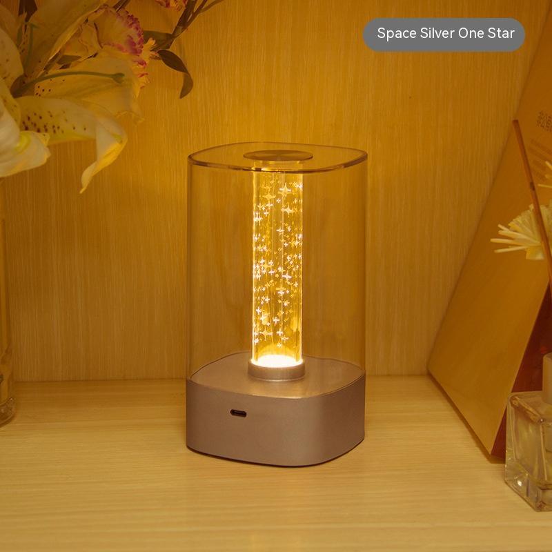 New LED Touch Atmosphere Light USB Charging Eye Protection Bedside Bedroom Lamp Bar Restaurant Garden Decoration Night Light