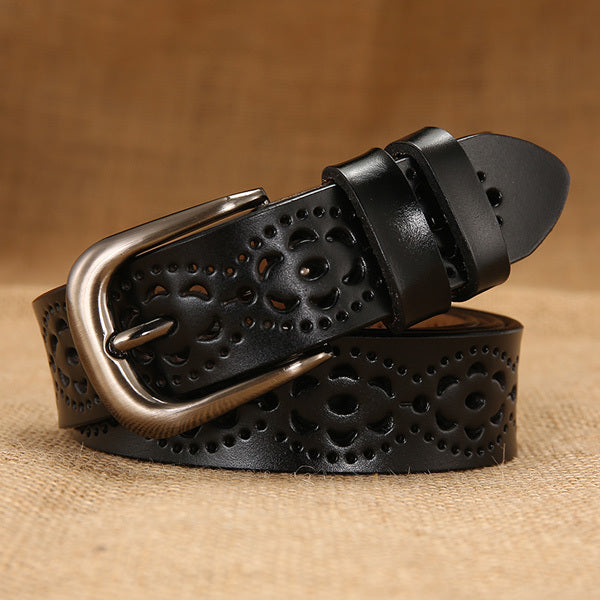 Women's hollow leather belt 519935998240