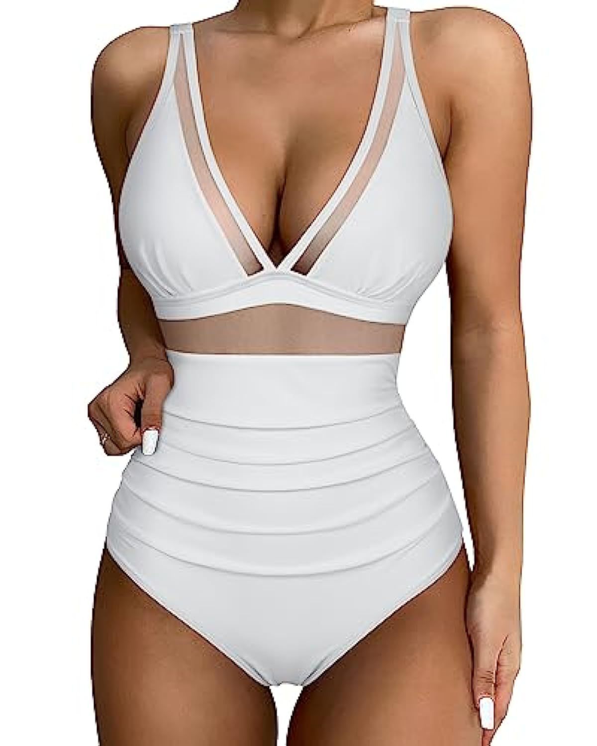 Women's High Waist One-piece Swimsuit 5303b3b5 69ce 4fec 92e3 a2f0913657ff