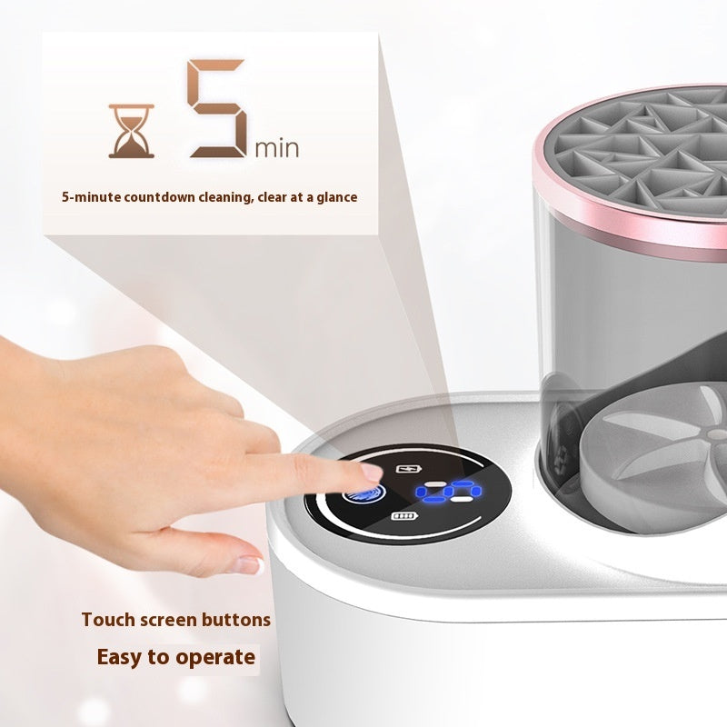 Electric Makeup Brush Cleaner Rechargeable Makeup Brushes Cleaning Tool Automatic Makeup Brush Cleaning Stand Device 5350953a