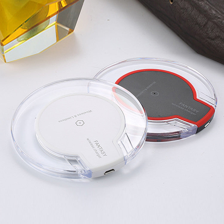 New Wireless Charging Dock Charger Crystal Round Charging Pad With Receiver For A-pple For Sanxing 5358396520 1584427610