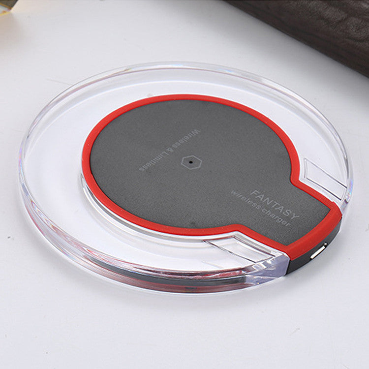New Wireless Charging Dock Charger Crystal Round Charging Pad With Receiver For A-pple For Sanxing 5358414061 1584427610