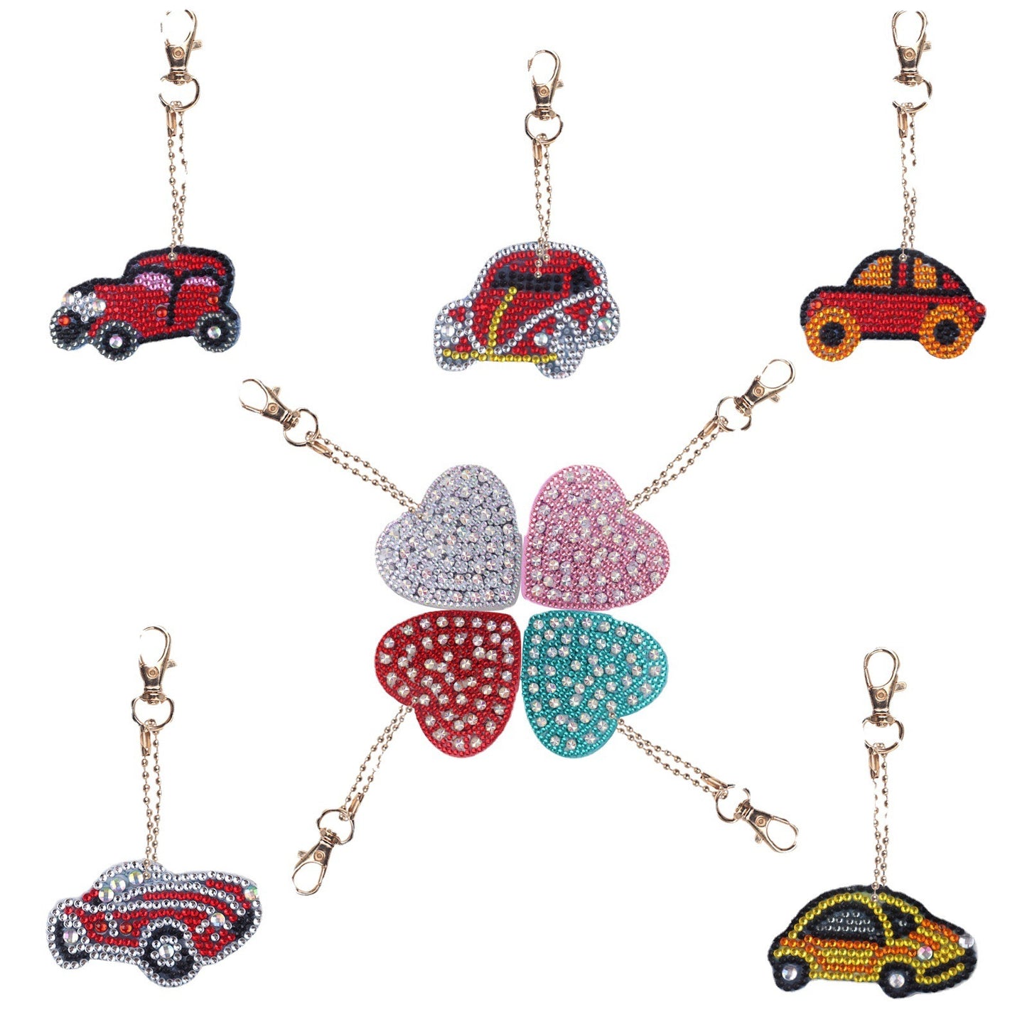 Creative DIY Cartoon Masonry Painting Keychain Pendant 5388eb5e d3dd 454a a84d 129223b18021